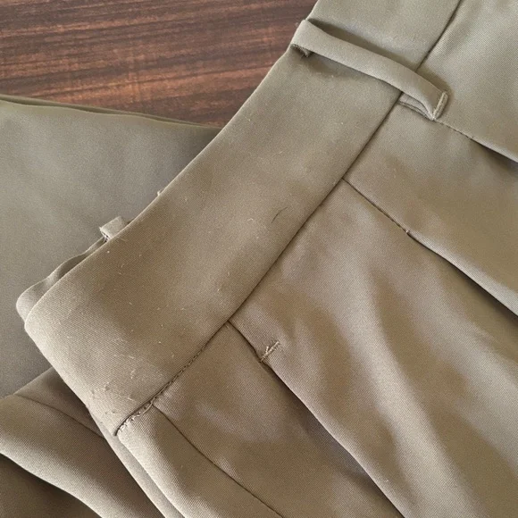 Quince Olive Green Women's Trousers - Picture 6 of 8